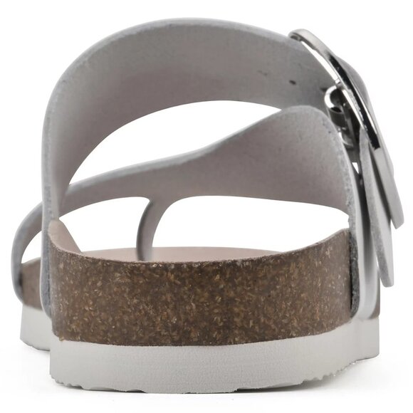 White Mountain Harley Footbed Sandals Women’s Thong Shoes White Size 8 MSRP $50 - Picture 4 of 5